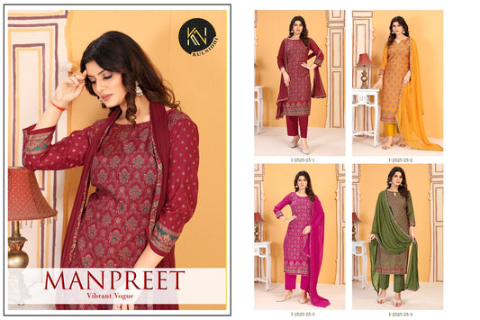 Manpreet Kulnidhi Modal Pant Style Suits Exporter