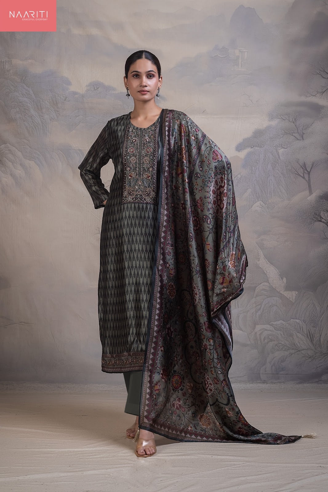 Manreet 178 Naariti Silk Pant Style Suits Exporter Gujarat