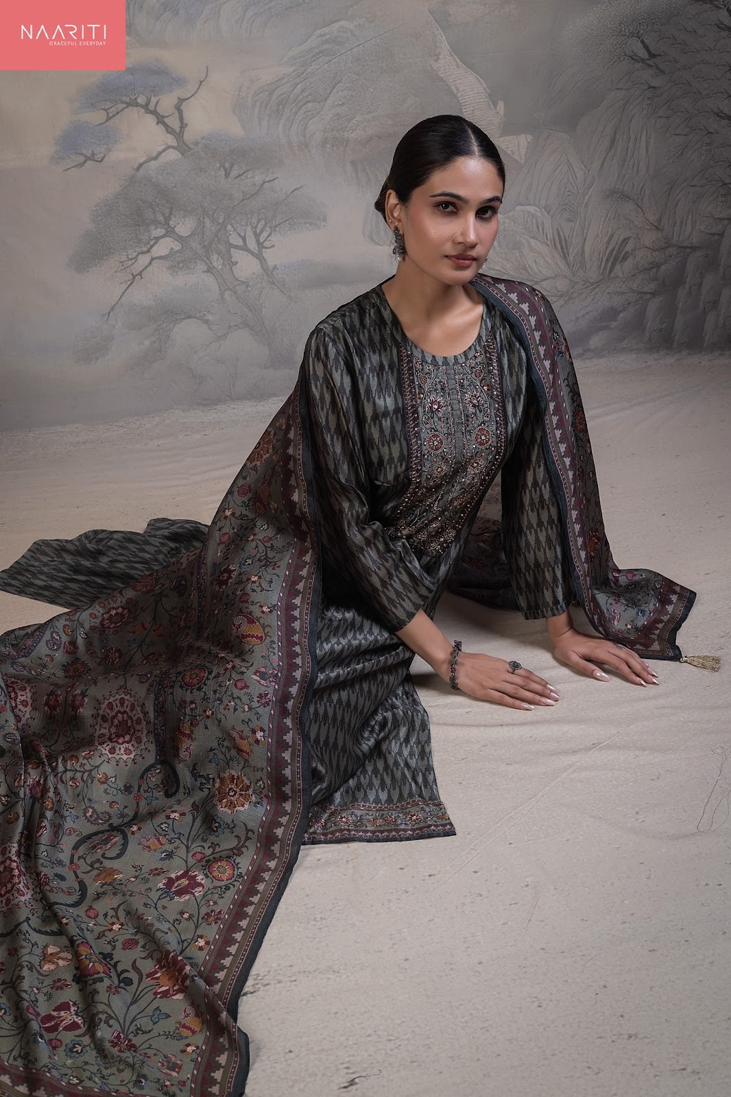 Manreet 178 Naariti Silk Pant Style Suits Exporter Gujarat