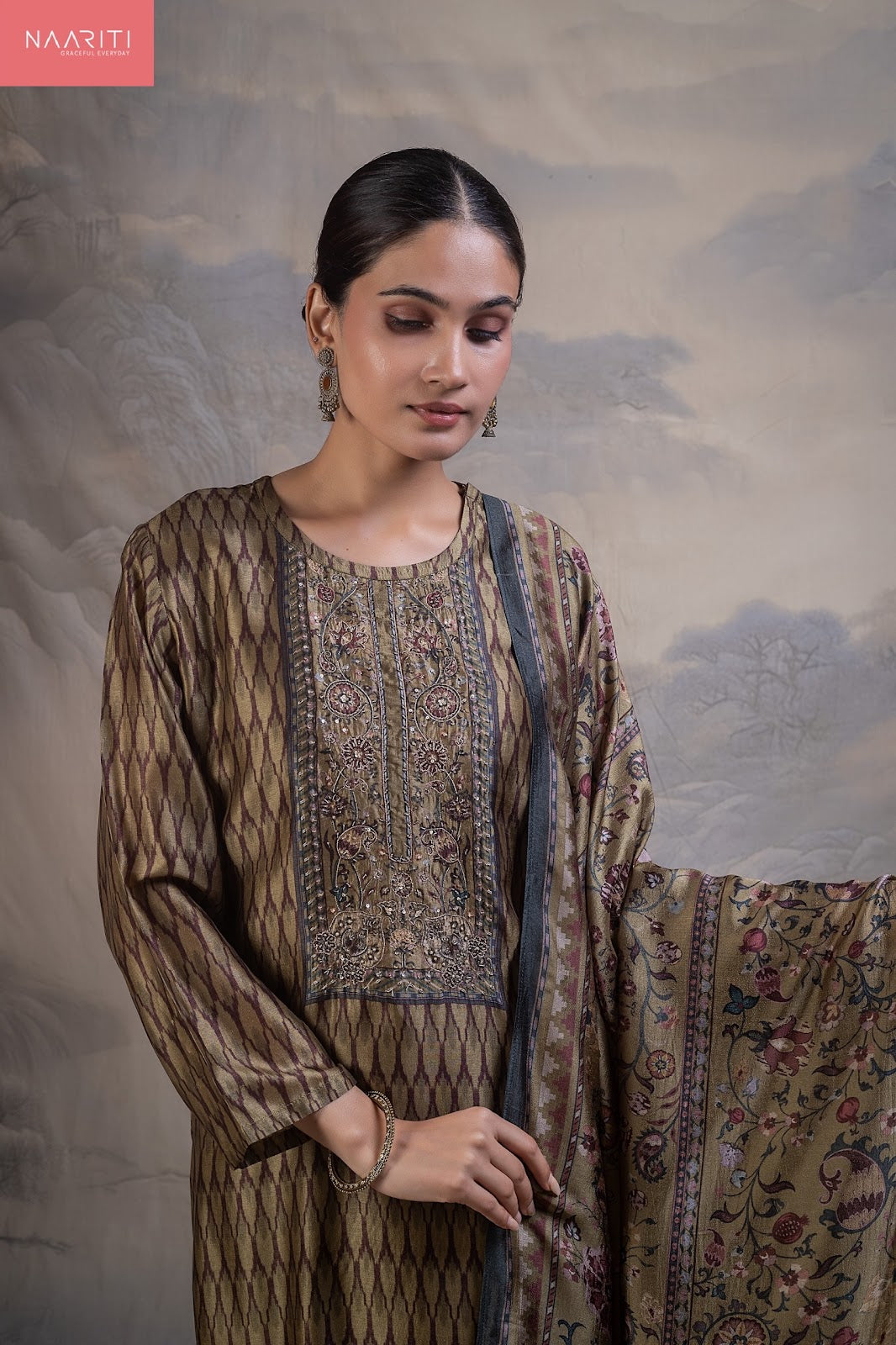 Manreet 178 Naariti Silk Pant Style Suits Exporter Gujarat