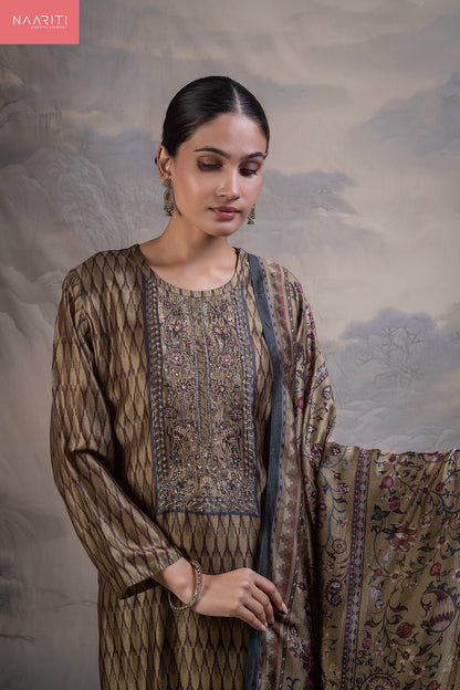 Manreet 178 Naariti Silk Pant Style Suits Exporter Gujarat