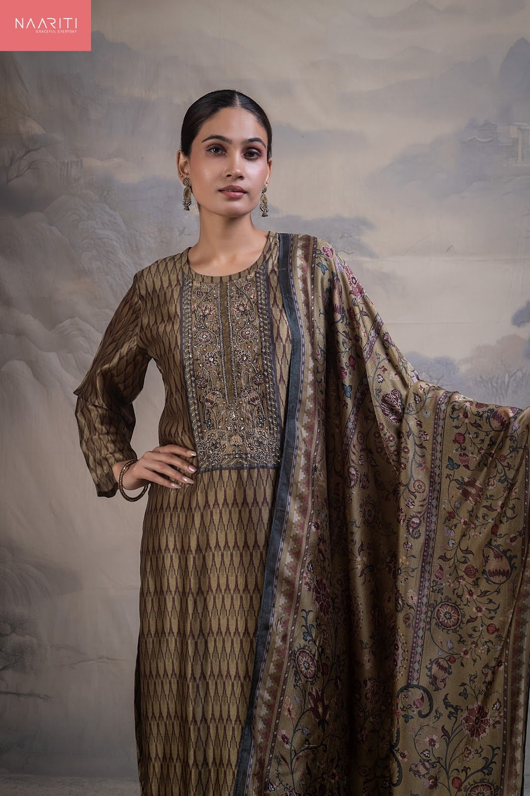 Manreet 178 Naariti Silk Pant Style Suits Exporter Gujarat