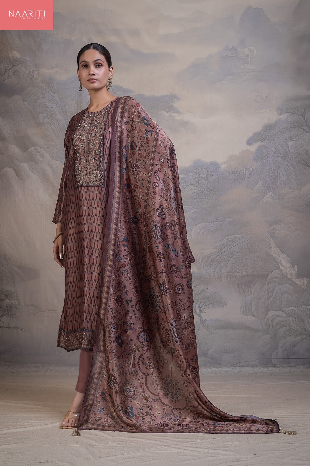 Manreet 178 Naariti Silk Pant Style Suits Exporter Gujarat