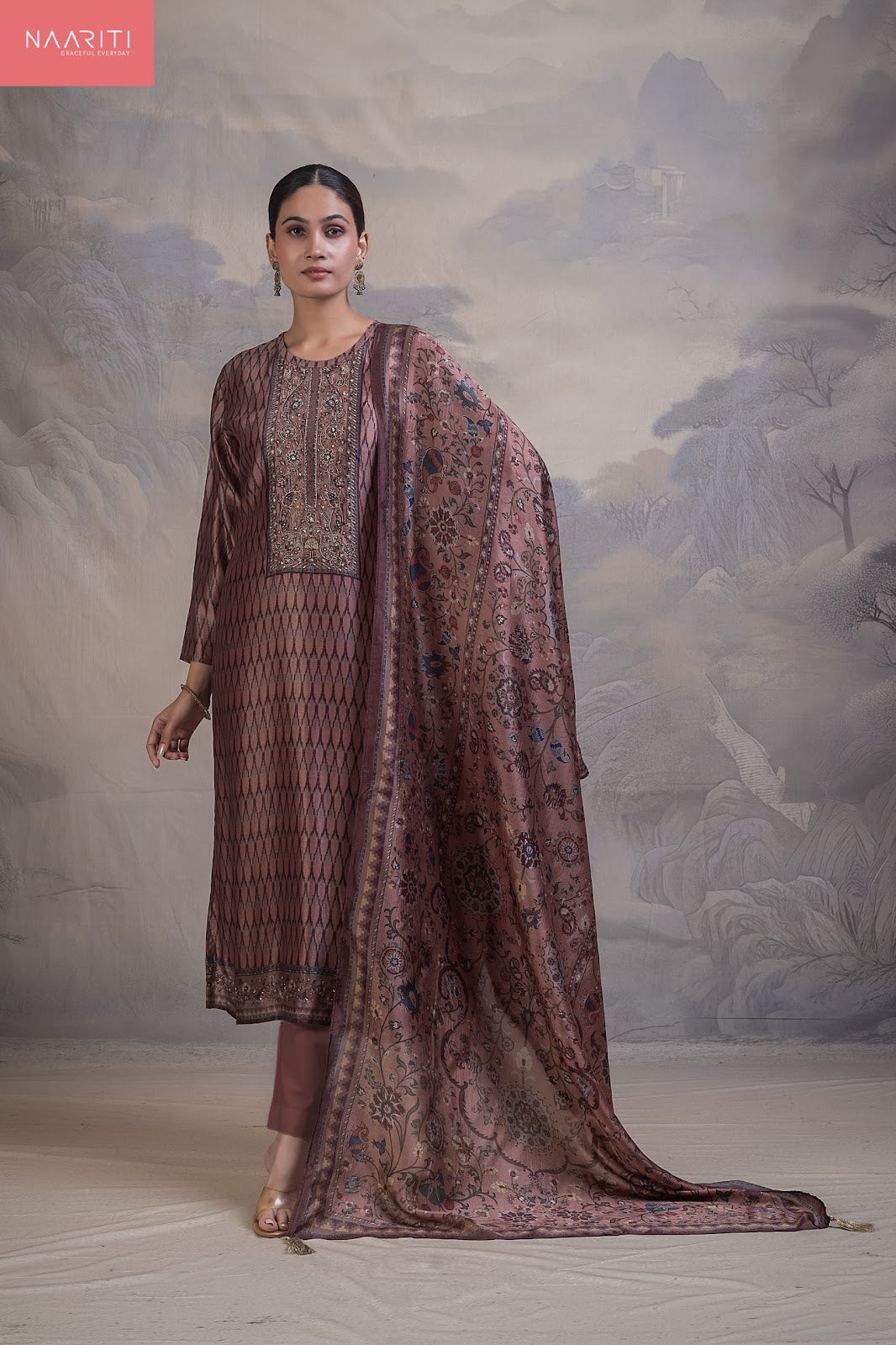 Manreet 178 Naariti Silk Pant Style Suits Exporter Gujarat