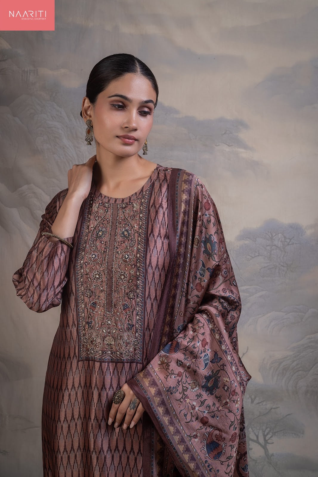 Manreet 178 Naariti Silk Pant Style Suits Exporter Gujarat