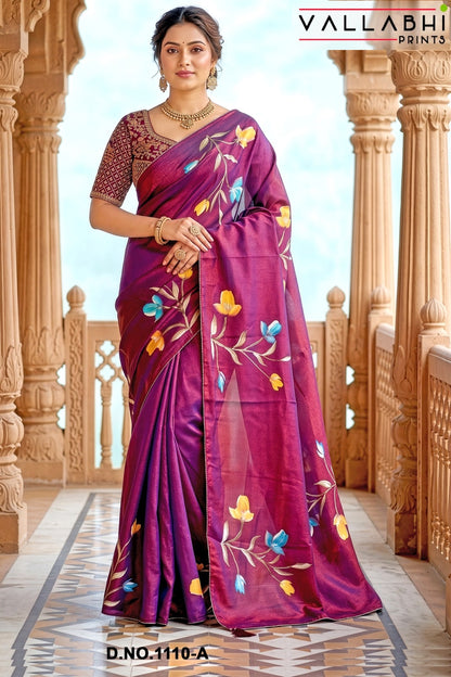 Manshika Vol 10 Vallabhi Prints Sarees Exporter Gujarat