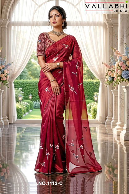 Manshika Vol 9 Vallabhi Prints Sarees Supplier Gujarat