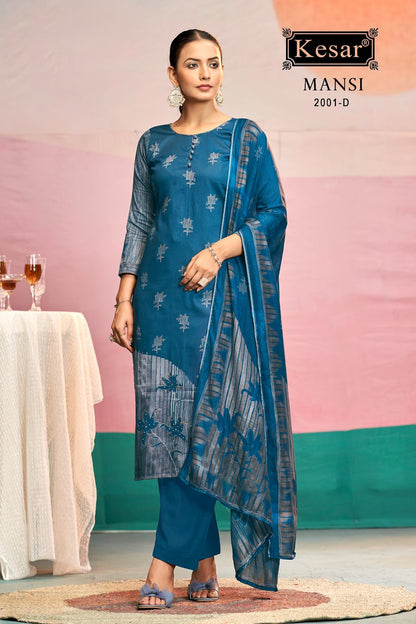 Mansi 2001 Kesar Jam Satin Pant Style Suits Exporter India