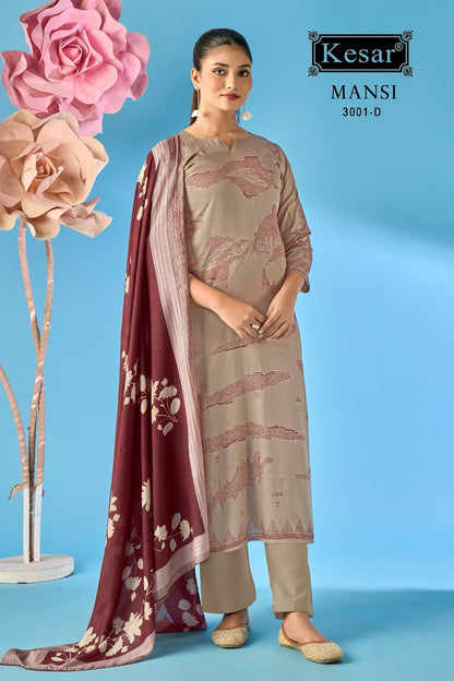 Mansi 3001 Kesar Jam Satin Pant Style Suits Wholesale Price