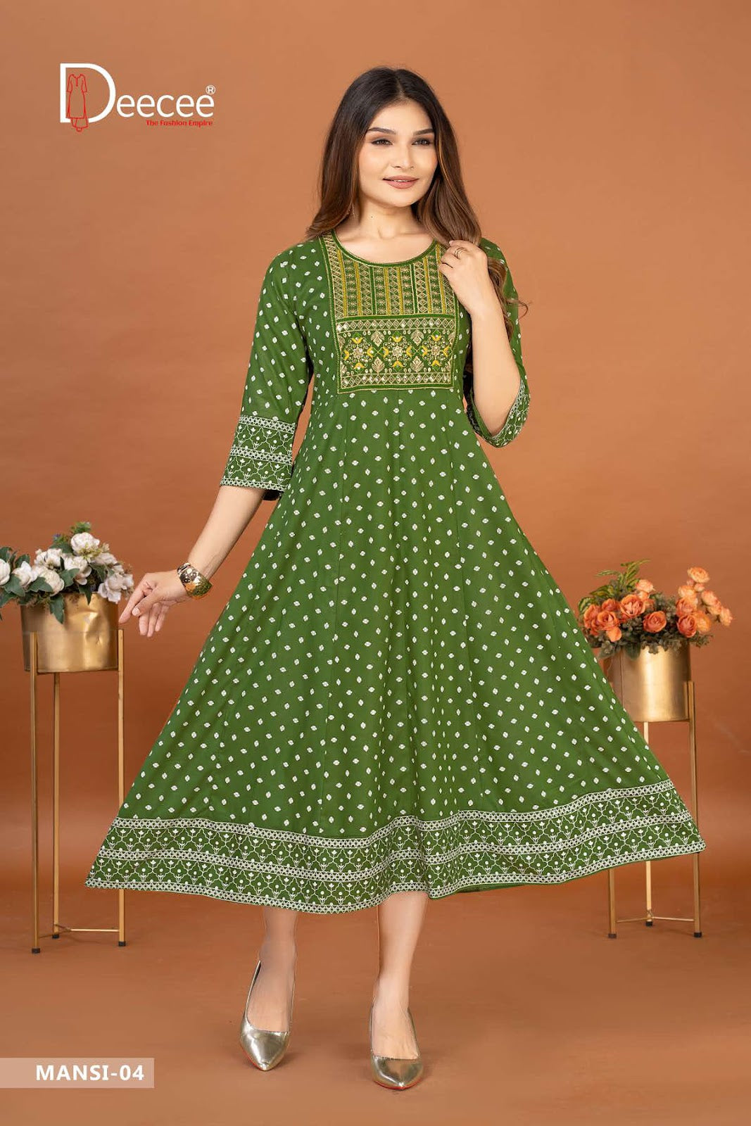 Mansi Deecee Rayon Anarkali Kurtis Exporter Gujarat