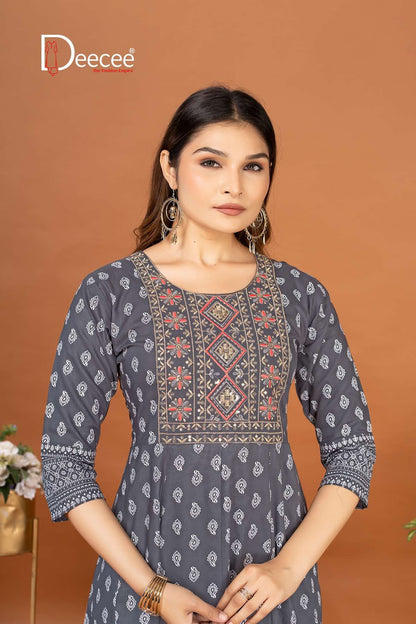 Mansi Deecee Rayon Anarkali Kurtis Exporter Gujarat