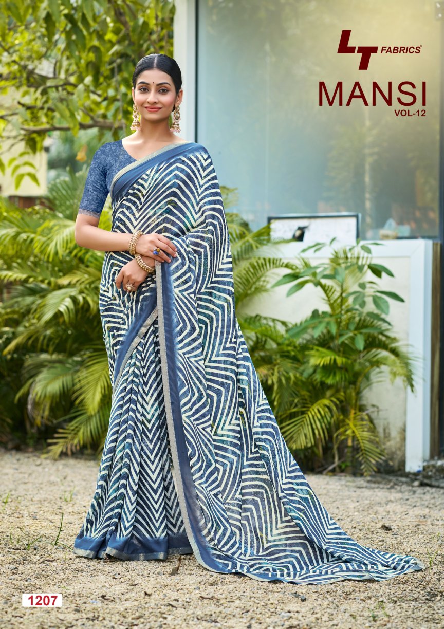 Mansi Vol 12 Lt Fabrics Micro Sarees Exporter