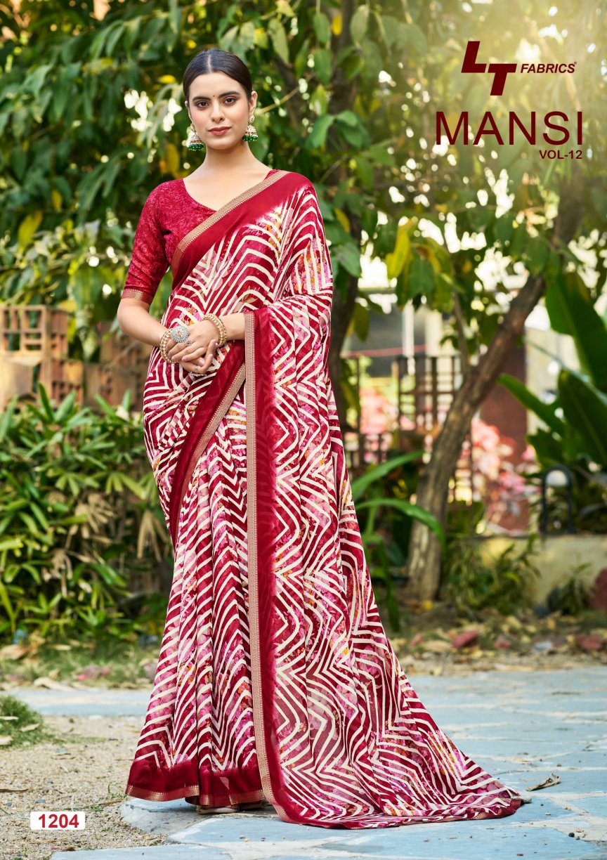 Mansi Vol 12 Lt Fabrics Micro Sarees Exporter