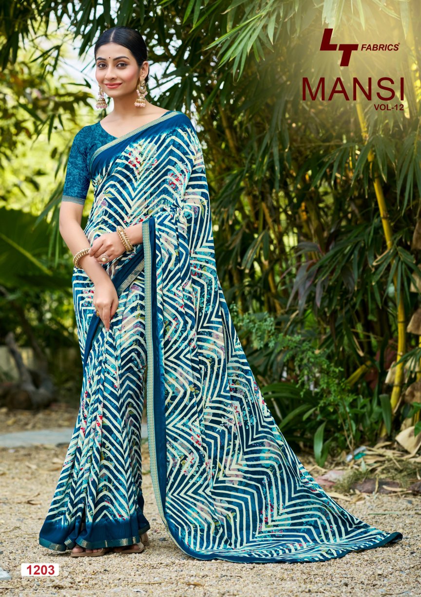 Mansi Vol 12 Lt Fabrics Micro Sarees Exporter