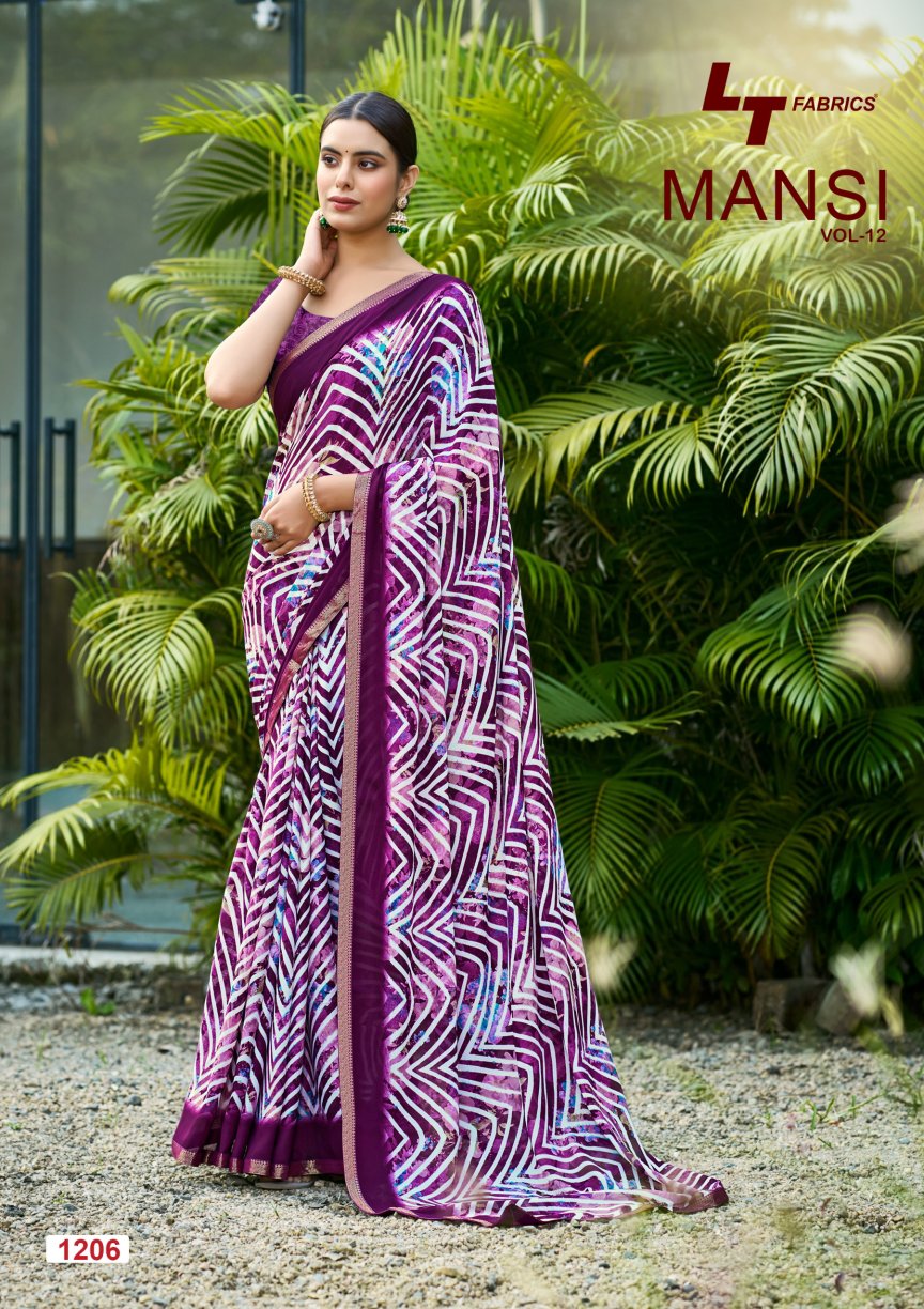 Mansi Vol 12 Lt Fabrics Micro Sarees Exporter