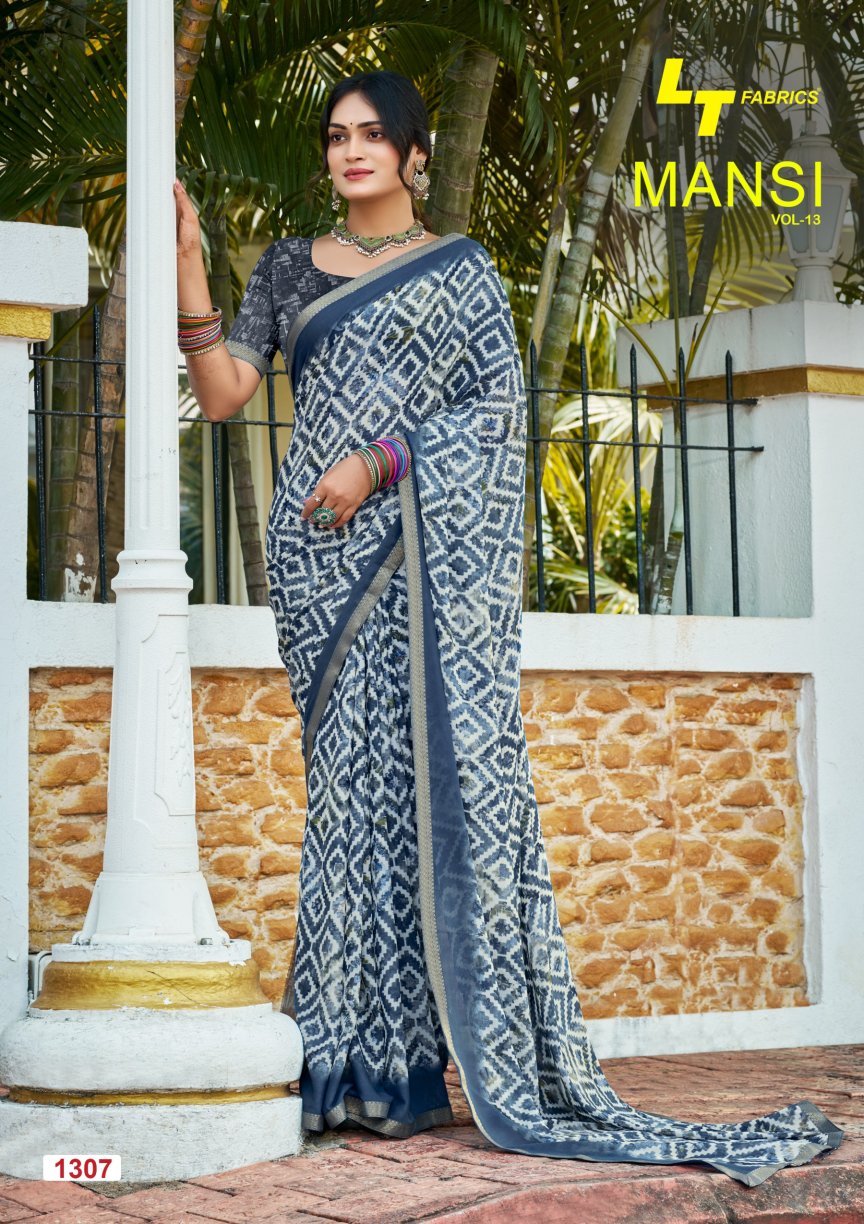 Mansi Vol 13 Lt Fabrics Micro Sarees Supplier