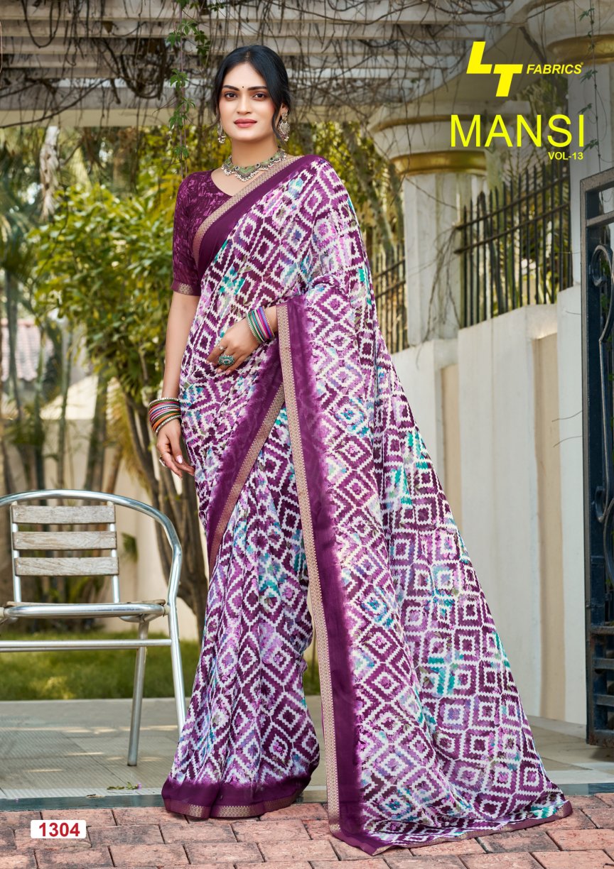 Mansi Vol 13 Lt Fabrics Micro Sarees Supplier