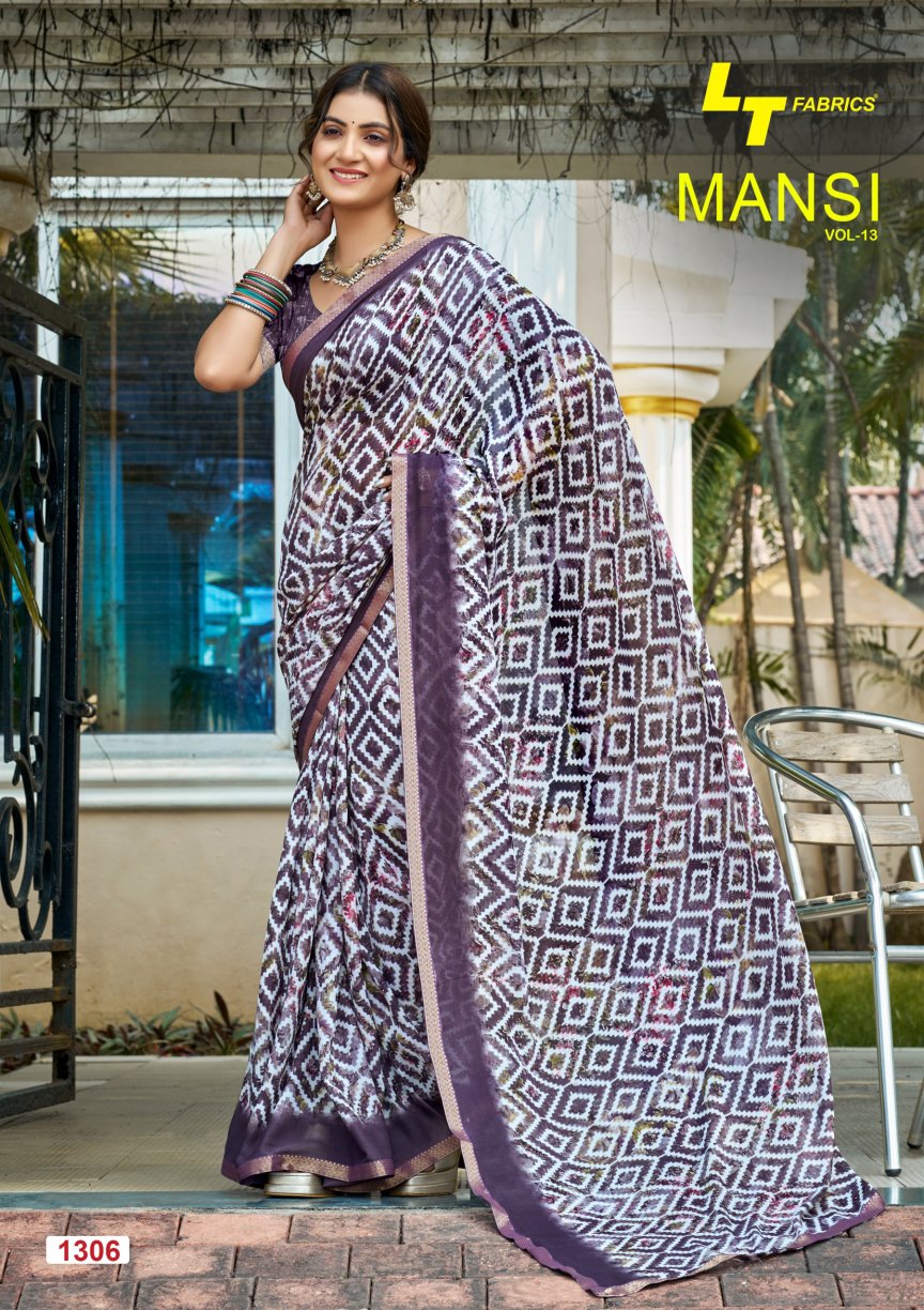 Mansi Vol 13 Lt Fabrics Micro Sarees Supplier