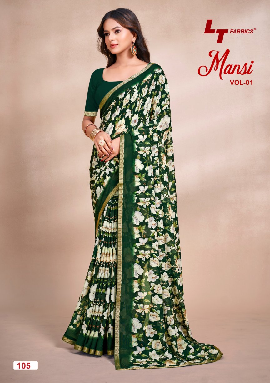 Mansi Vol 1 Lt Fabrics Micro Sarees Manufacturer Ahmedabad