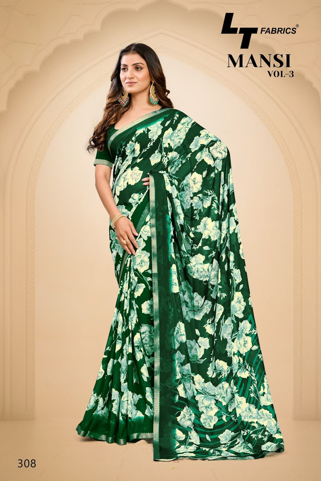 Mansi Vol 3 Lt Fabrics Micro Sarees Exporter