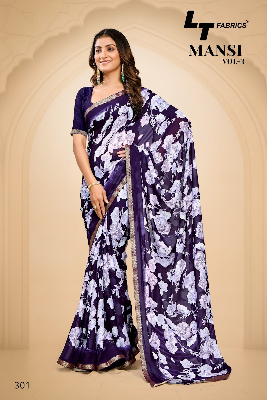Mansi Vol 3 Lt Fabrics Micro Sarees Exporter