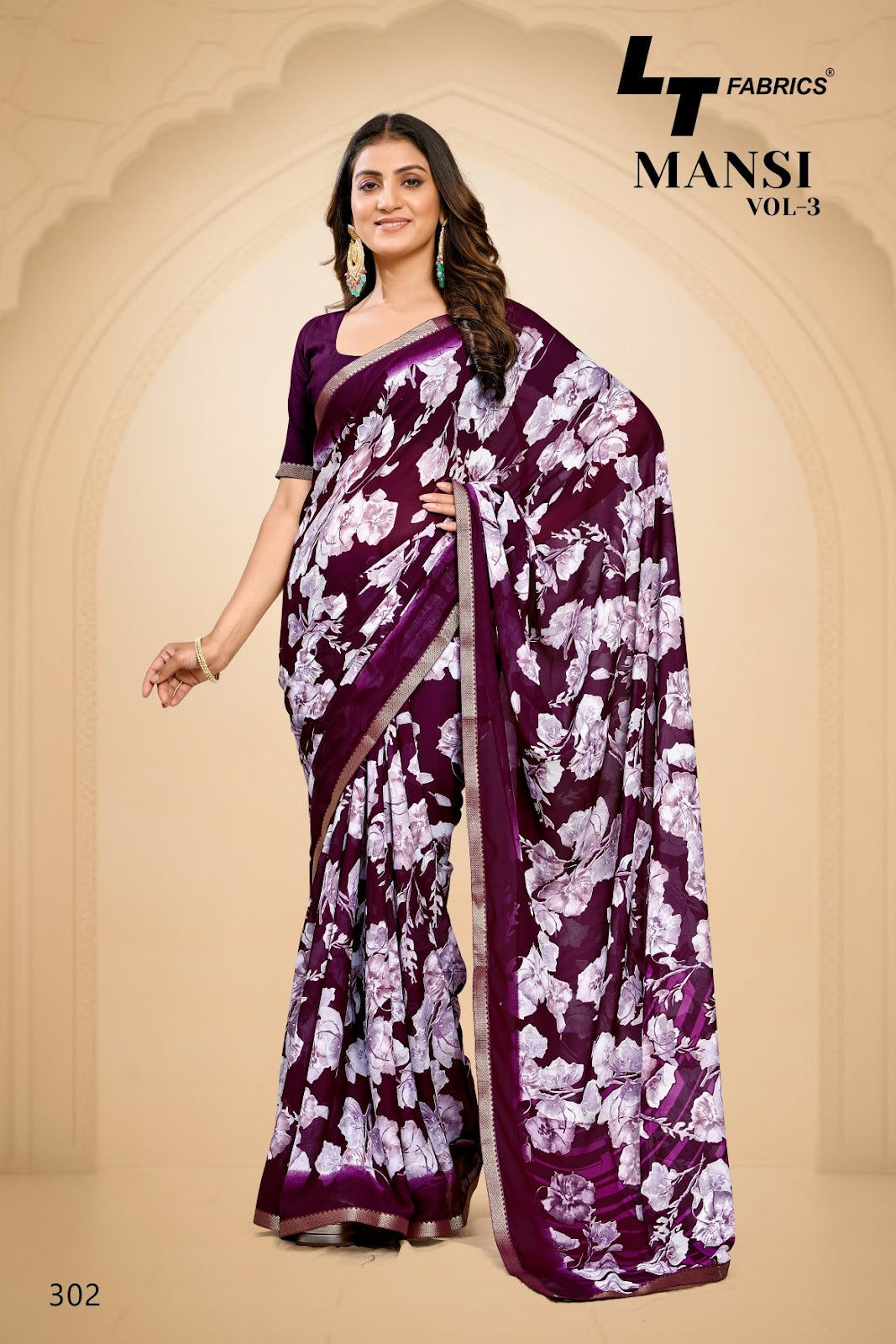 Mansi Vol 3 Lt Fabrics Micro Sarees Exporter