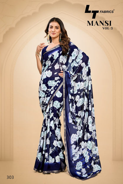 Mansi Vol 3 Lt Fabrics Micro Sarees Exporter
