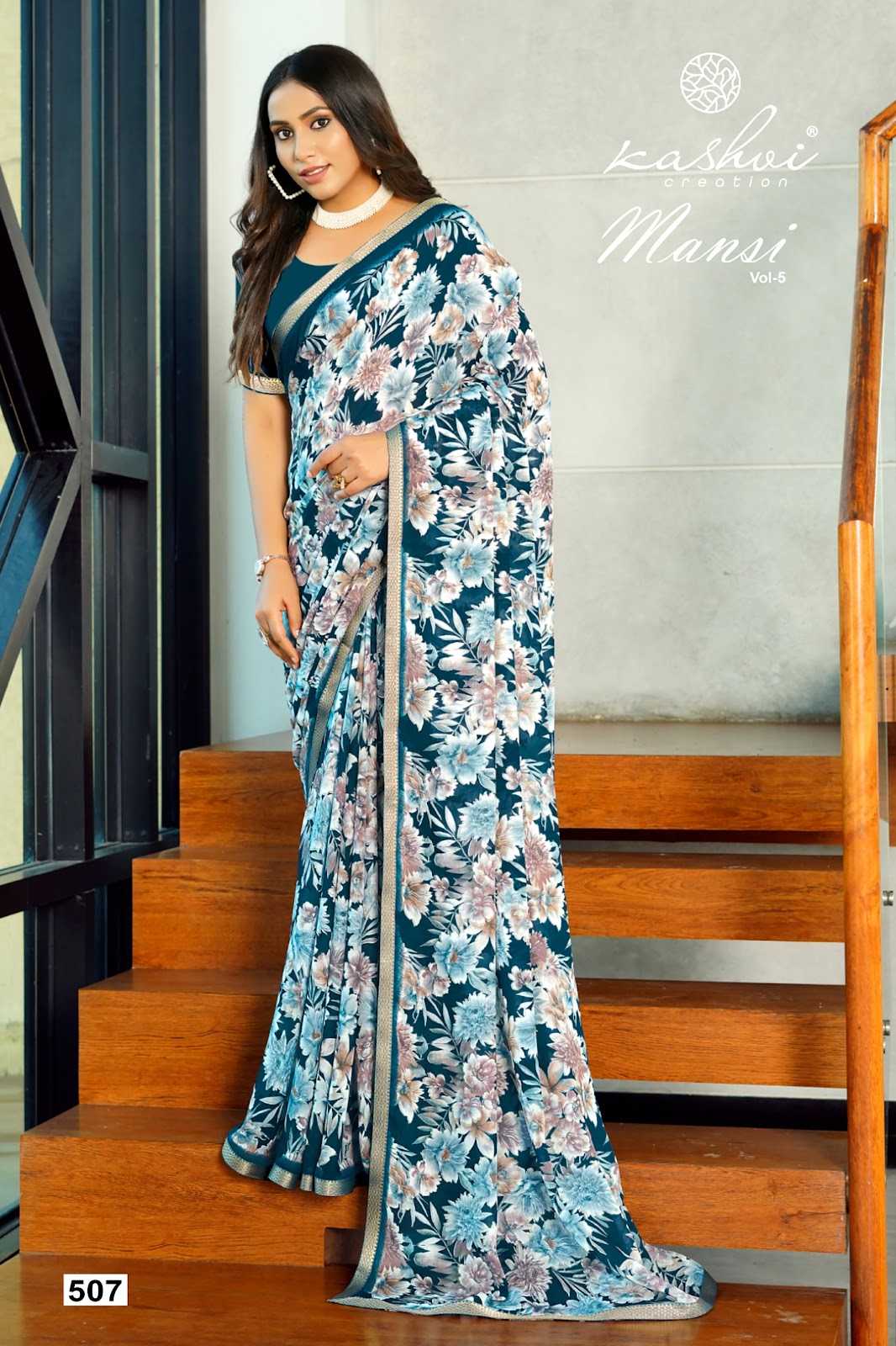 Mansi Vol 5 Kashvi Creation Micro Sarees Manufacturer