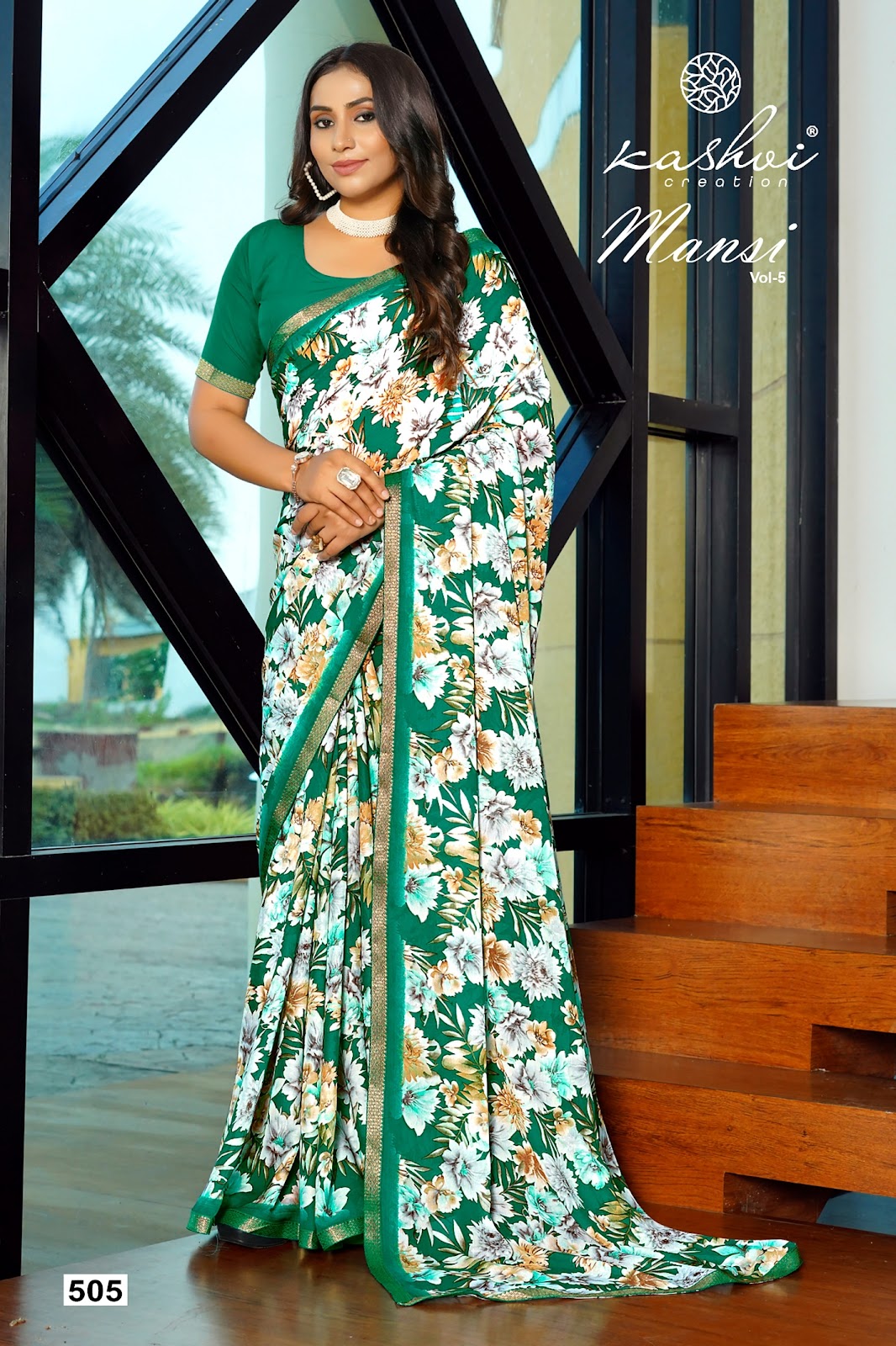 Mansi Vol 5 Kashvi Creation Micro Sarees Manufacturer