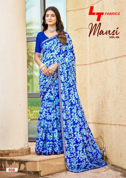 Mansi Vol 8 Lt Fabrics Micro Sarees Wholesale