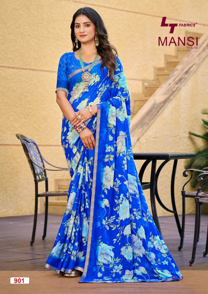 Mansi Vol 9 Lt Fabrics Micro Sarees Supplier