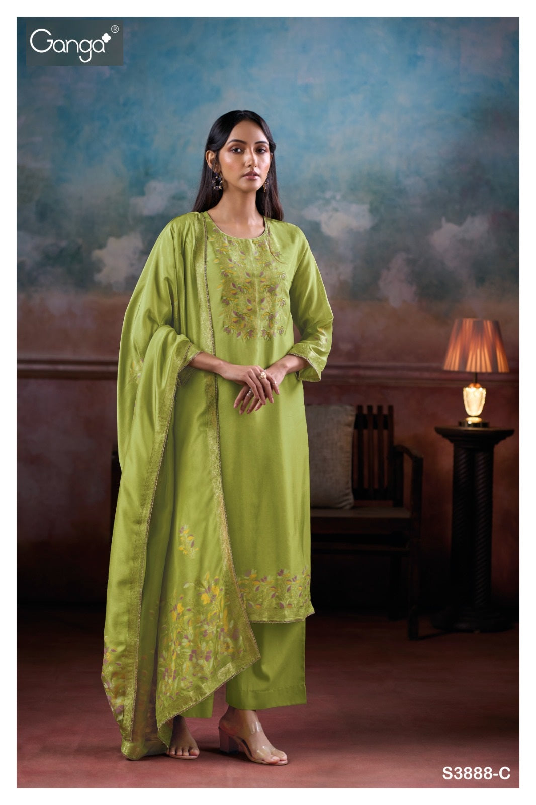 Mansiya Ganga Premium Viscose Plazzo Style Suits Exporter India