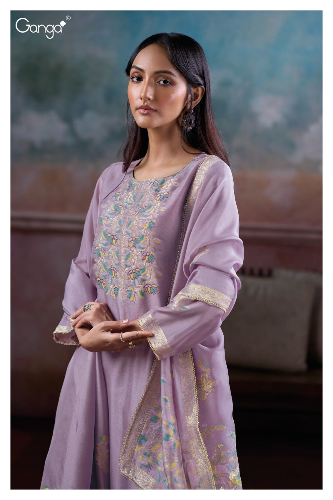 Mansiya Ganga Premium Viscose Plazzo Style Suits Exporter India