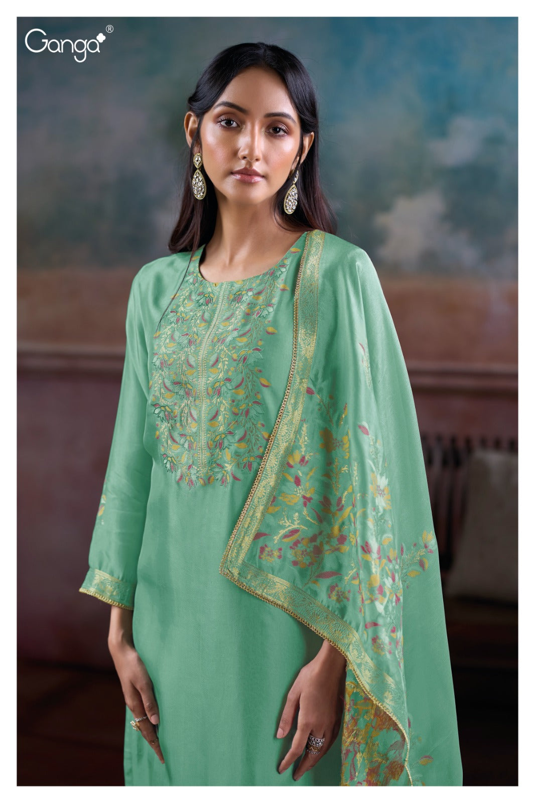 Mansiya Ganga Premium Viscose Plazzo Style Suits Exporter India