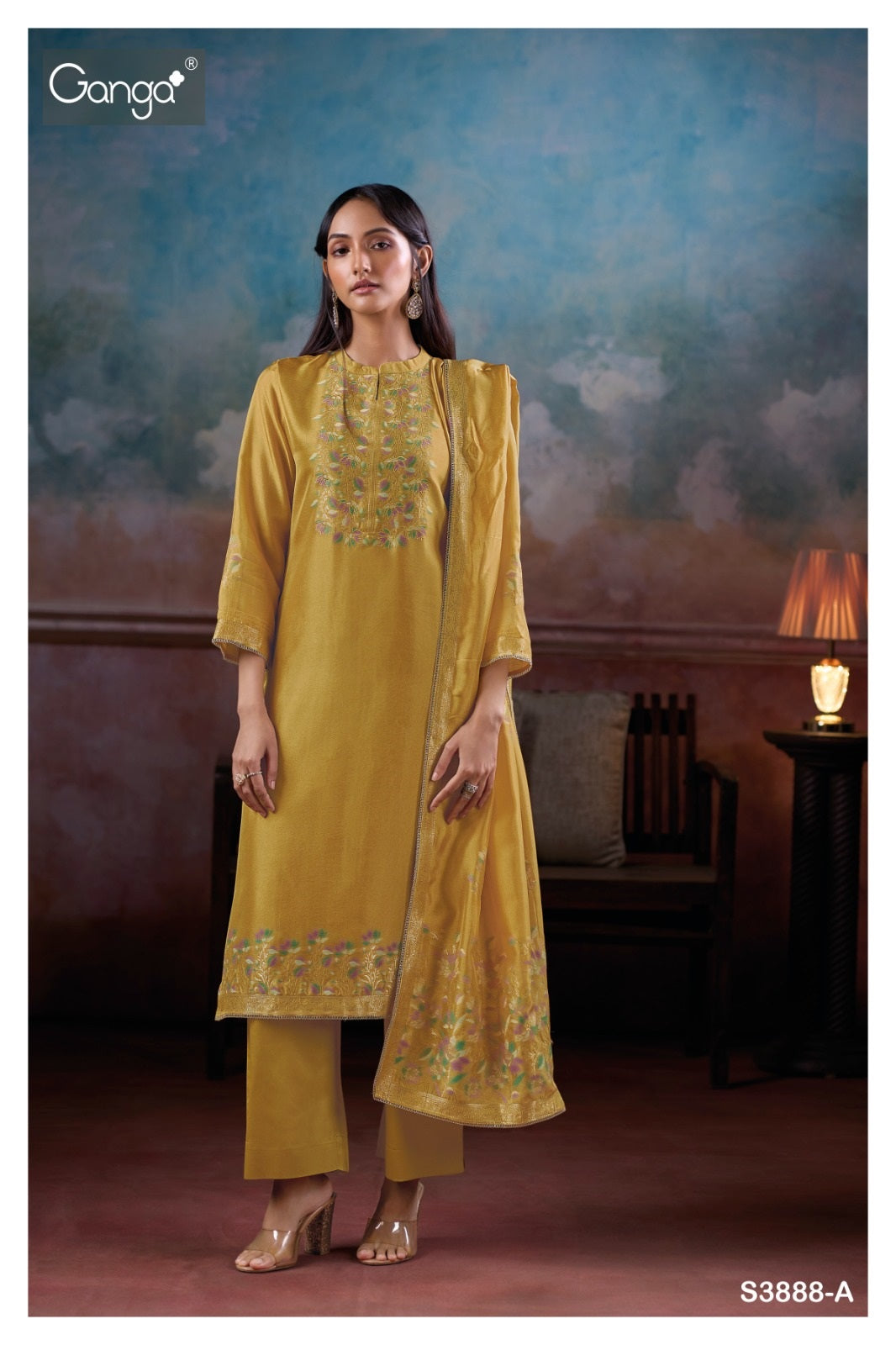 Mansiya Ganga Premium Viscose Plazzo Style Suits Exporter India