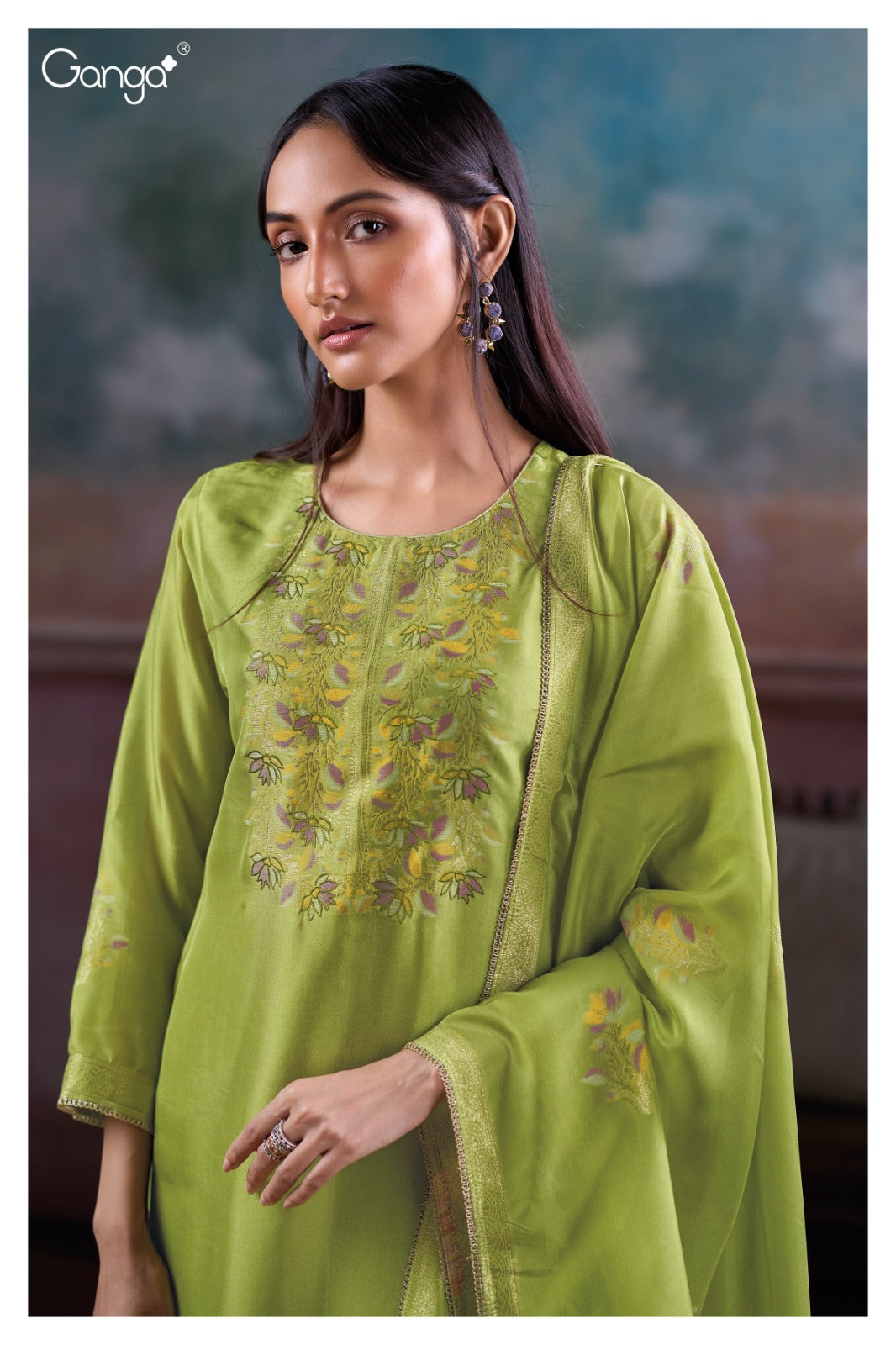 Mansiya Ganga Premium Viscose Plazzo Style Suits Exporter India