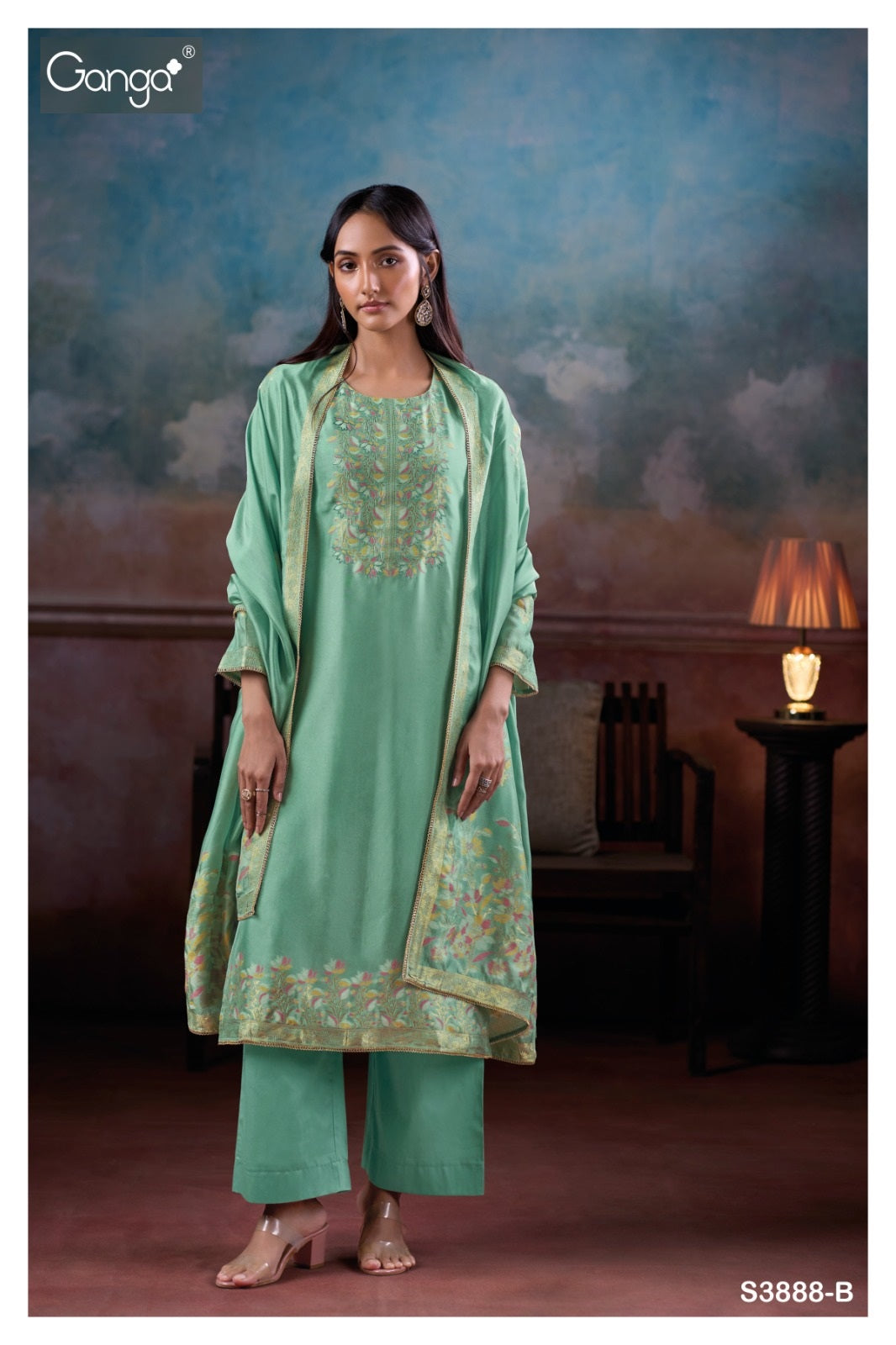 Mansiya Ganga Premium Viscose Plazzo Style Suits Exporter India