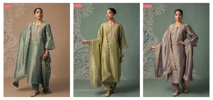 Manthan Naariti Tissue Silk Pant Style Suits Wholesale Price