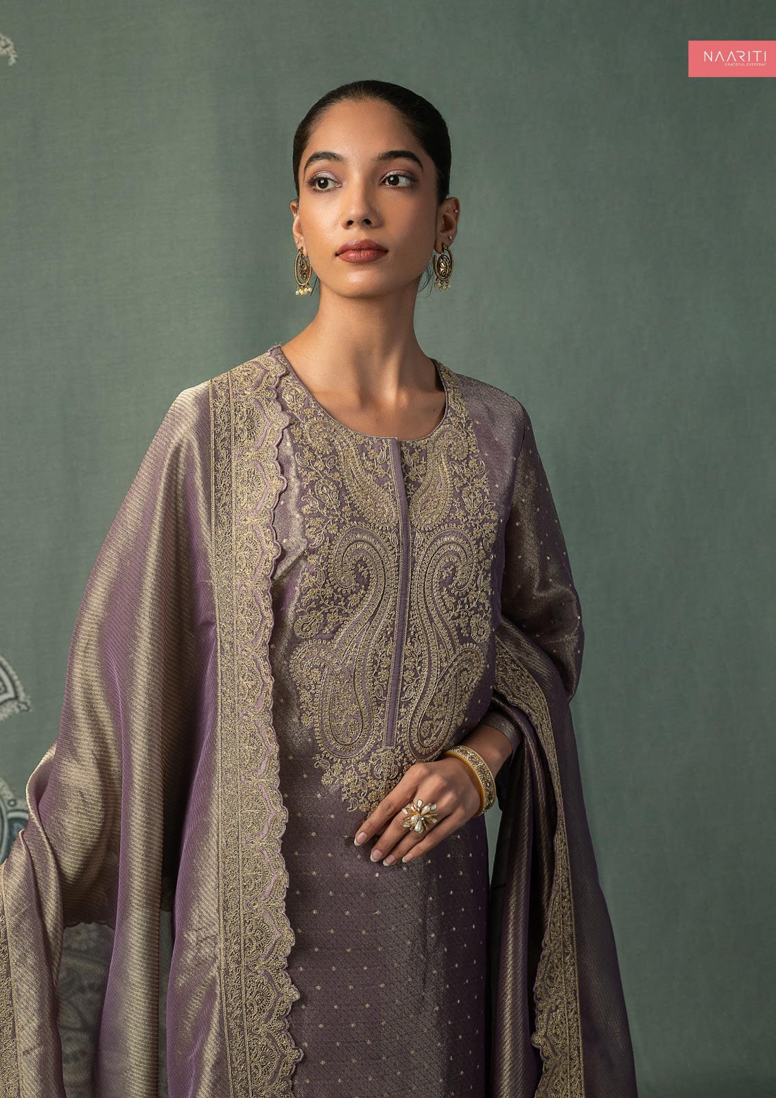 Manthan Naariti Tissue Silk Pant Style Suits Wholesale Price