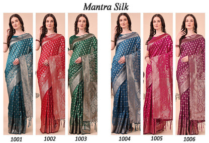 Mantra 1001-1006 Astita Silk Sarees Supplier Gujarat