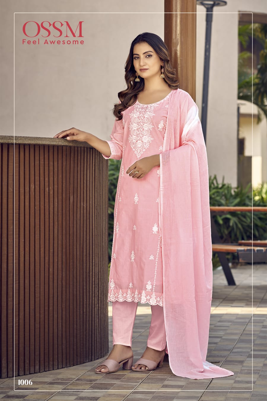 Mantra Ossm Pure Cotton Readymade Pant Style Suits Exporter Gujarat