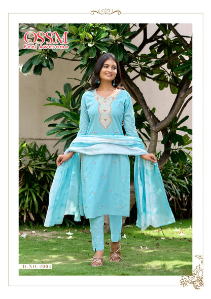 Mantra Vol 2 Ossm Readymade Cotton Pant Suits Exporter India