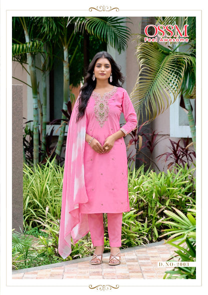 Mantra Vol 2 Ossm Readymade Cotton Pant Suits Exporter India