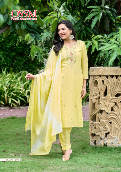 Mantra Vol 2 Ossm Readymade Cotton Pant Suits Exporter India