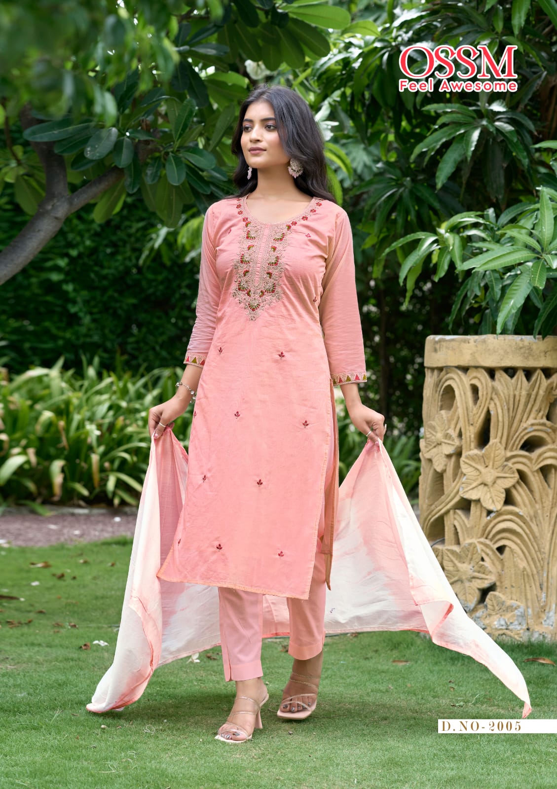 Mantra Vol 2 Ossm Readymade Cotton Pant Suits Exporter India
