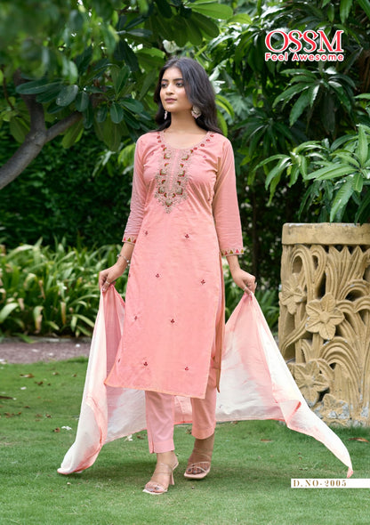 Mantra Vol 2 Ossm Readymade Cotton Pant Suits Exporter India