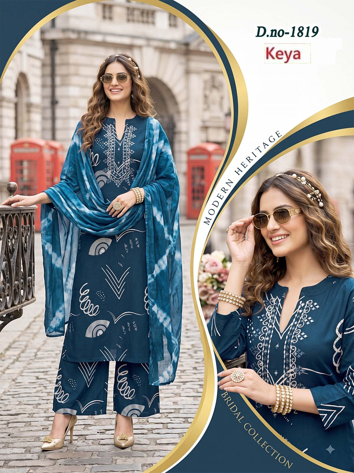 Manual Work 0509 Keya Rayon 18Kg Readymade Plazzo Style Suits Wholesale
