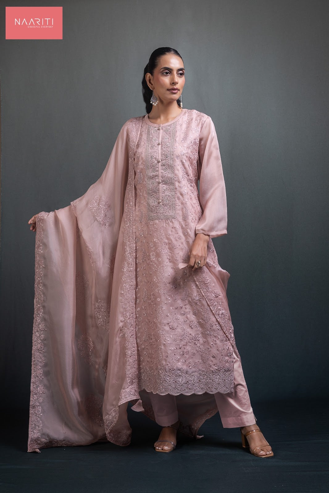 Manvi 174 Naariti Tussar Silk Pant Style Suits Wholesale