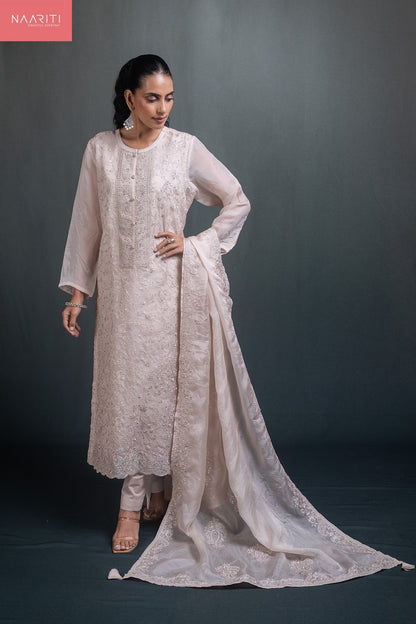 Manvi 174 Naariti Tussar Silk Pant Style Suits Wholesale