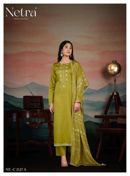 Manvi Netra Cotton Pant Style Suits Exporter Ahmedabad